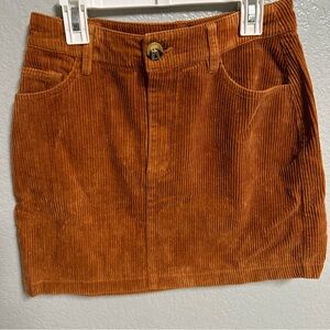 Womens curduroy mini skirt size small